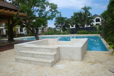 Coral stone Jacuzzi