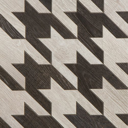 Sterling Row Houndstooth in Charcoal - Wall And Floor Tile