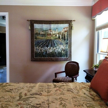 Lavender and Coral Master Bedroom