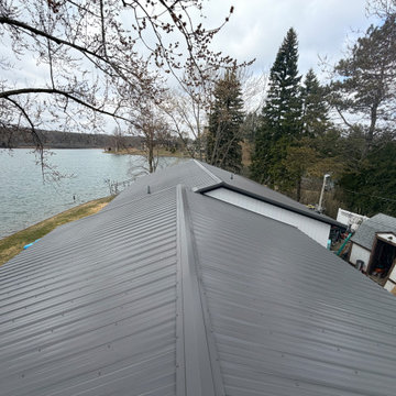 White Board and Batten w/ Steel Roof