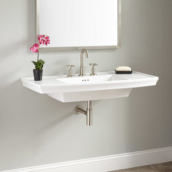 OLNEY PORCELAIN WALL-MOUNT SINK - Bathroom Sinks