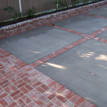 Concrete driveway