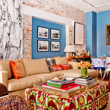My Houzz: Vibrant Palette in a West Village Apartment