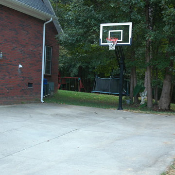 Norman and Diane P's Pro Dunk Silver Basketball System on a 26x30 in Fort Mill,