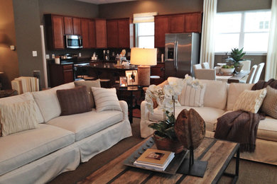 Example of a transitional living room design in DC Metro
