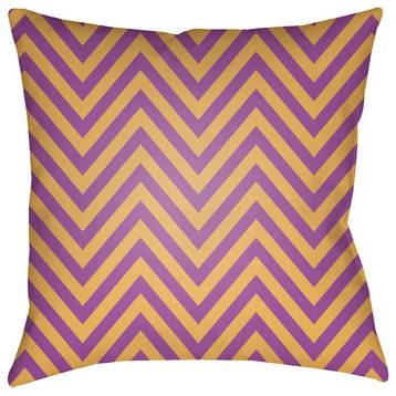 Boo by Surya Poly Fill Pillow, Purple, 18' x 18'