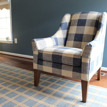 Blue & Gold Living Room