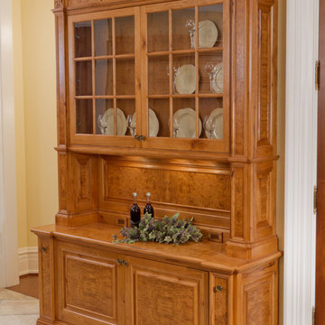 Classical Hickory/Olive Ash Burl Hutch