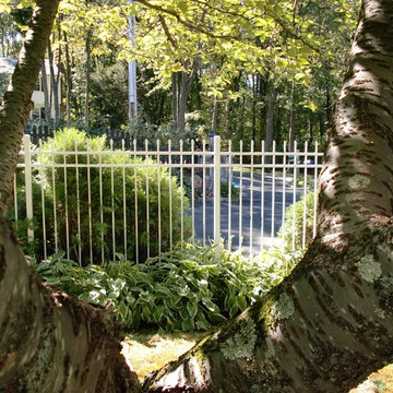 White Aluminum Fence