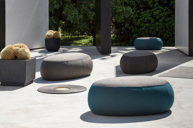 Outdoor Soft Poufs / Modern Lounger Seating / Lebello Stone Islands