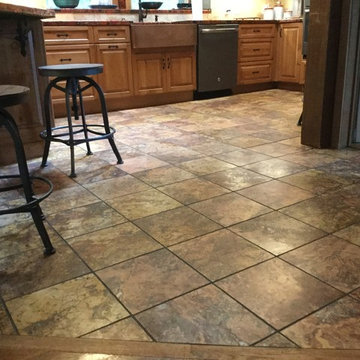 Natural stone farm house kitchen