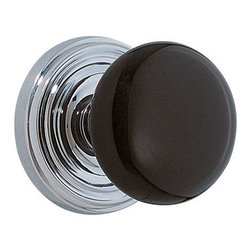 Emtek Regular Rosette Style Ebony Knob Set - Products
