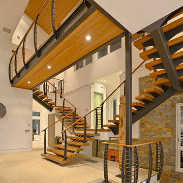 Custom Modern Floating Stairs