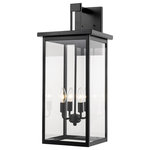 Millennium Lighting - Barkeley Collection 4-Light 27" Tall Outdoor Fixture, Powder Coat Black - From the Barkeley Collection, this 4 Light Candle Bulbs 60W 11" Outdoor Light Powder Coat Black Fixture is perfect for any decor. Light bulbs are not included. This product must be hardwired and UL Listed. Comparable SKU: 42603-PBK