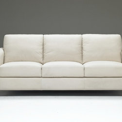 Natuzzi Editions Transitional Leather Sofa B580 - Sofas