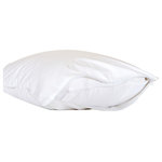 Cloud Nine Comforts - Tribeca Pillow Protector, White, King - If you want your pillows to last forever, consider adding the Tribeca Pillow Protector, White, King to your bedding collection. Made of cotton, the pillow protector measures 20 by 36 inches and comes in solid white.