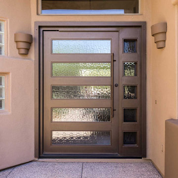 Desert Contemporary Iron Entry Door