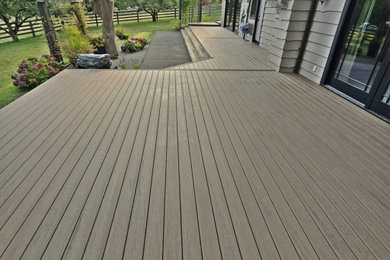 Backyard deck photo in Vancouver