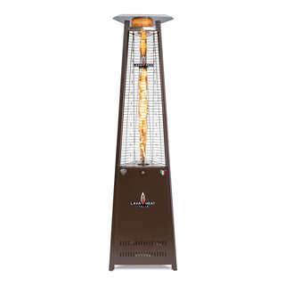 Triangular Heaters Lava Heat LP LAVAlite Triangle Flame Tower Heater Heritage Bronze ...