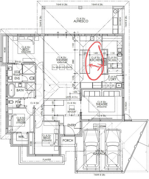 Kitchen aisle width advice Houzz AU