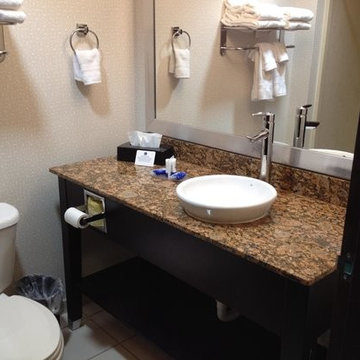 Best Western Hotel Bathroom Vanity Base and Granite tops