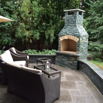 Cozy Providence Outdoor Fireplace
