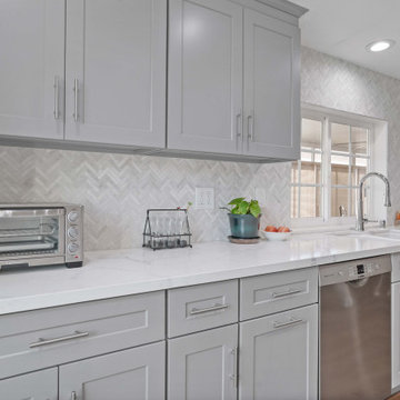 Kitchen and Fire Place Remodel in Carson, CA.