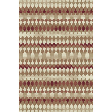 Dynamic Rugs Melody 985016 Red Area Rug, 2'2"x7'10"
