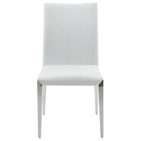 Modrest Taryn Modern White Dining Chairs, Set of 2