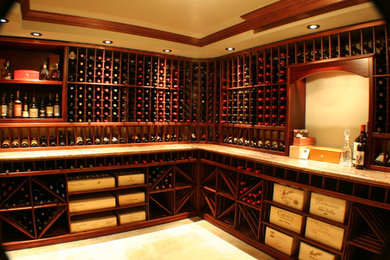 Minimalist wine cellar photo in Vancouver