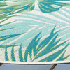 Safavieh Barbados Bar592X Tropical Rug, Green and Teal, 6'6"x9'4"