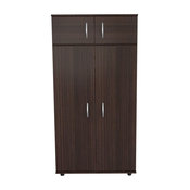 Inval America 4-Door Wardrobe/Armoire, Espresso-Wenge