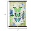 Three Vibrant Butterflies Tapestry Wall D'cor