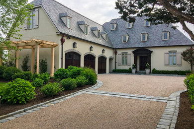 French country exterior home idea in Providence