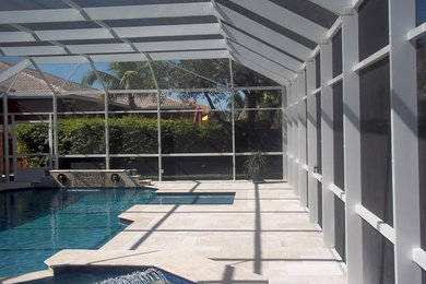 Inspiration for a traditional pool in Miami.