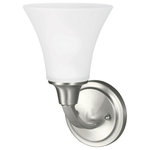 Sea Gull Lighting - Sea Gull Lighting 4113201-962 Metcalf - One Light Wall/Bath Sconce - Metcalf One Light Wall / Bath Sconce in Autumn BroMetcalf One Light Wa Brushed Nickel Satin *UL Approved: YES Energy Star Qualified: n/a ADA Certified: n/a  *Number of Lights: Lamp: 1-*Wattage:100w A19 bulb(s) *Bulb Included:No *Bulb Type:A19 *Finish Type:Brushed Nickel