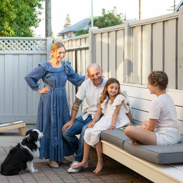 Small Front Yard and Backyard for a Craftsman in the City