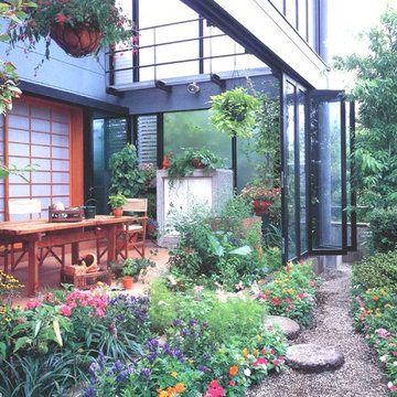 アウトドアリビングの家