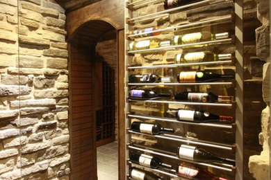 Wine cellar - modern wine cellar idea in Toronto