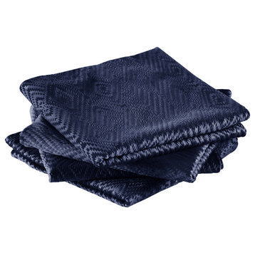 IKAT Velvet Pillow Shell Sets, Blue, 4 Piece 20" X 20"