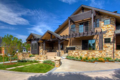 Example of a minimalist exterior home design in Other
