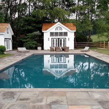 Pool House Renovation & Bluestone Patio