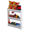 Everyday Home 3 Tier Slide Out Laundry Cart on Rollers-Only 5" wide
