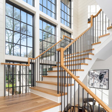 Staircase 6015 Lansing by Pike Properties - Charlotte Custom Home Builder