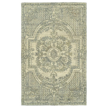 Kaleen Effete  Collection Rug, Ivory, 2'x3'