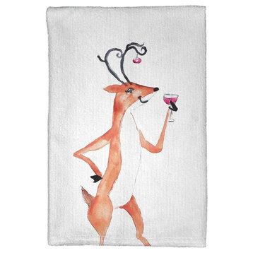 Betsy Drake Deer Party Kitchen Towel