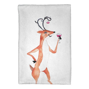 Betsy Drake Deer Party Kitchen Towel
