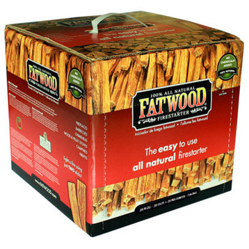 Fatwood 9910 100% All Natural Firestarter, 10 lb, .25 CUFT