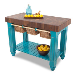 John Boos Walnut Gathering Block 48"x24"x4" - Kitchen Islands And Kitchen Carts