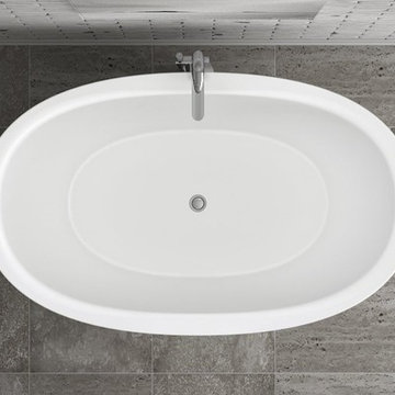 Aquatica Purescape 171 Mini Freestanding Cast Stone Bathtub - Fine Matte